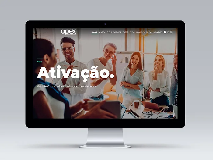 Apex Conteúdo Estratégico – Website