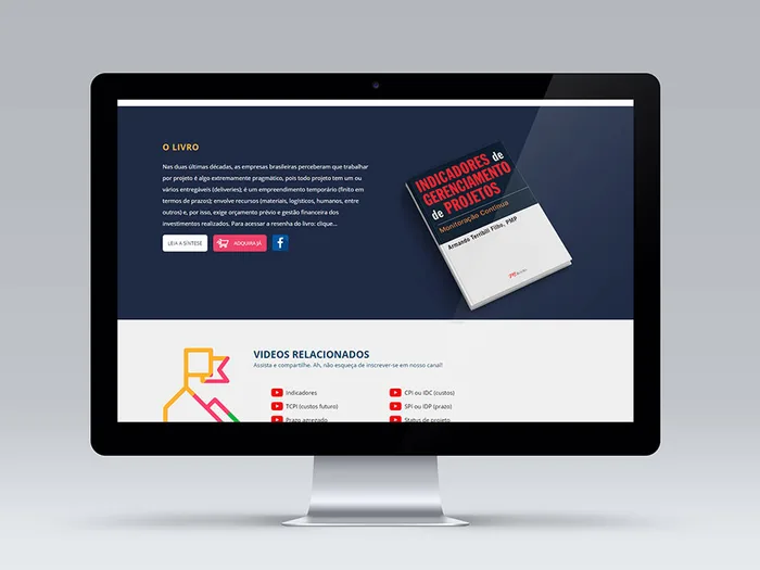 Indicadores de Projetos – Website desenvolvido em WordPress