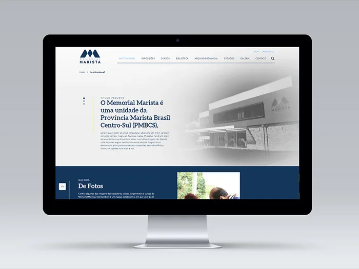 Memorial Marista – Website desenvolvido em WordPress