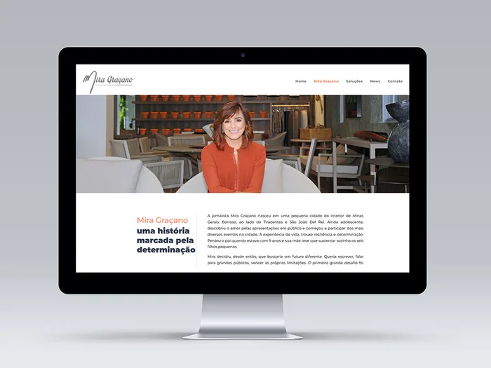 Mira Graçano – Website em WordPress